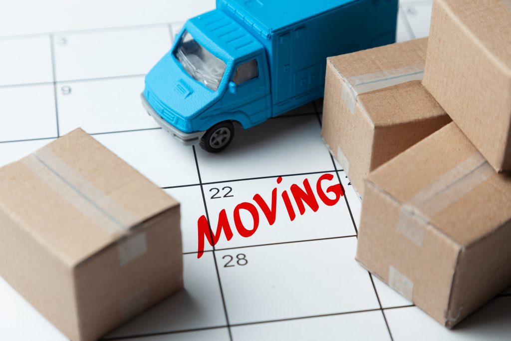 calendar with moving day